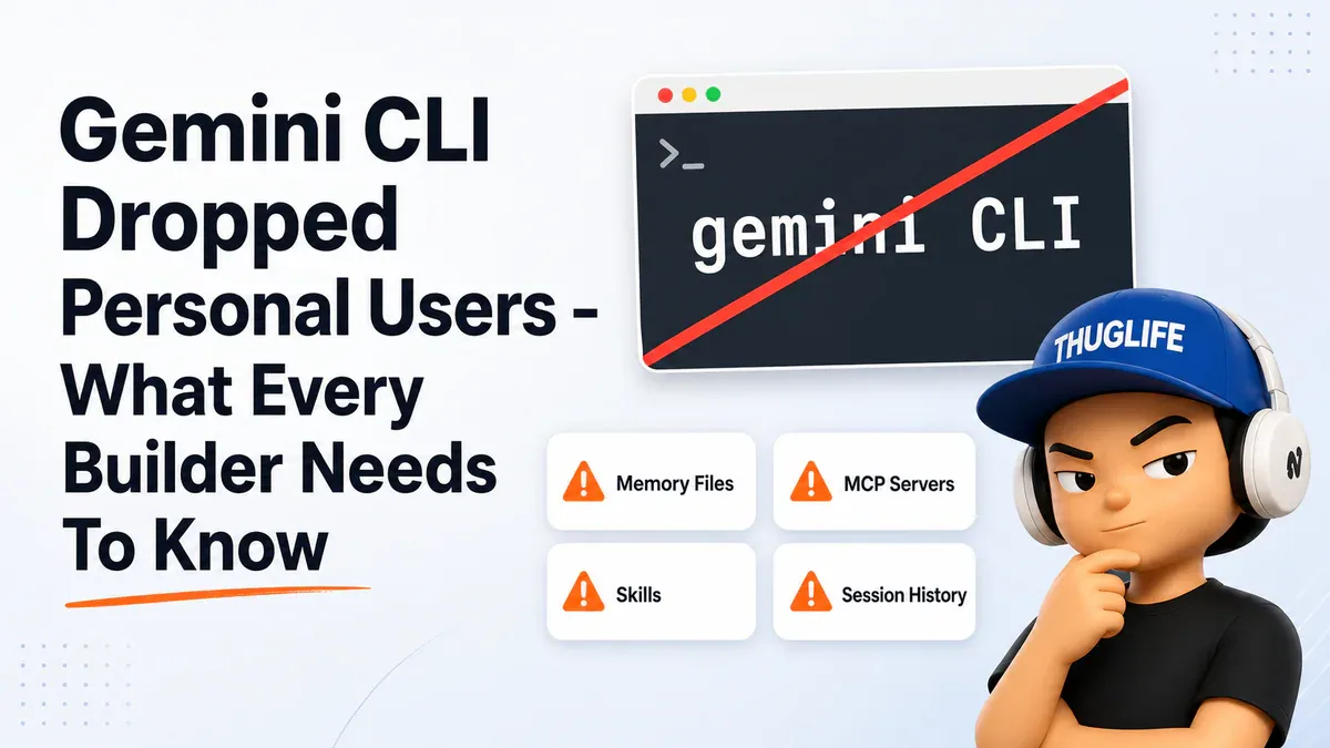 Google dừng Gemini CLI cho cá nhân: Lock-in thật sự của AI agent không nằm ở model