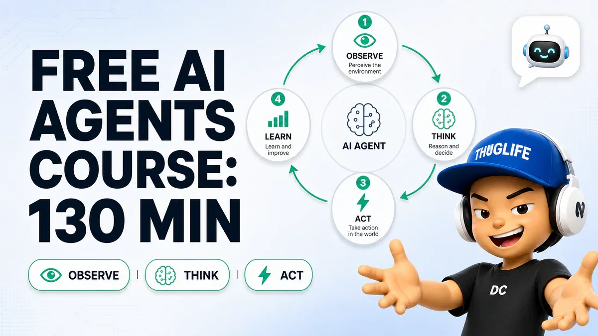 Khóa học AI Agents miễn phí 130 phút từ Nick Saraev