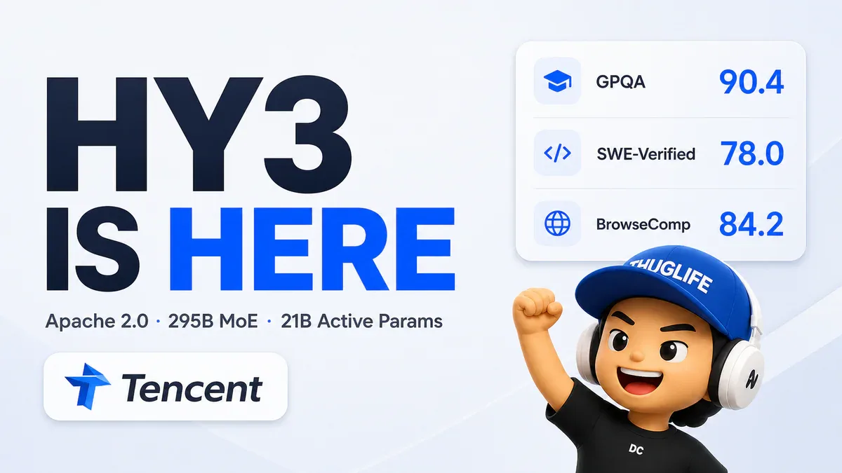 Tencent Hy3 chính thức: 295B MoE đạt tầm flagship với chi phí thấp hơn